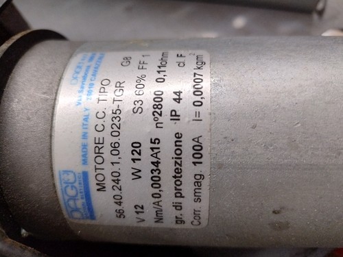 Motore elettrico 12v 120w - ,